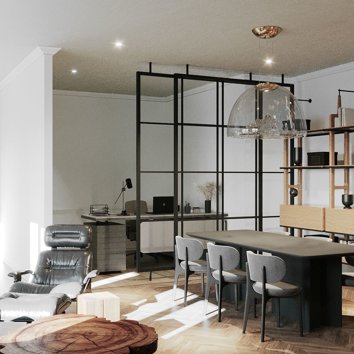 Luxury Office Interior Design Full 3D Scene 3D model 3D model_4