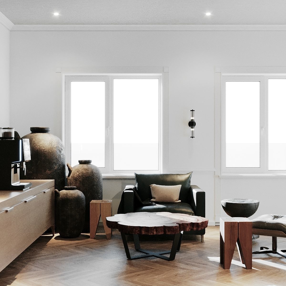 Luxury Office Interior Design Full 3D Scene 3D model 3D model_5