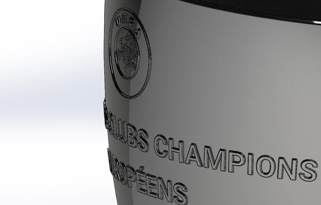 Champions League Trophy 3D model_12