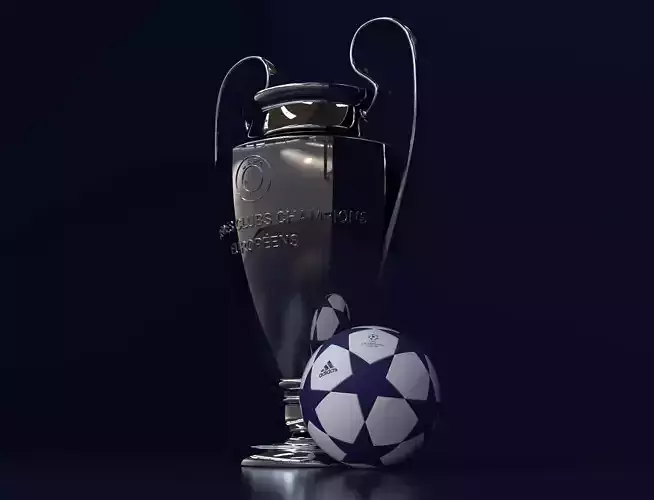 Champions League Trophy 3D model