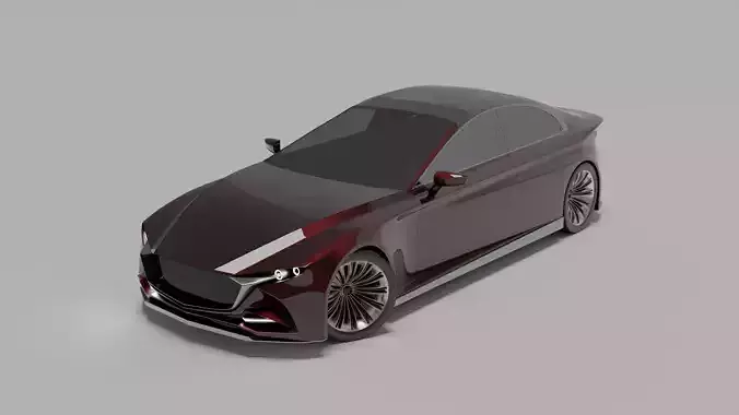 Mazda Redesigned Vision Coupe Sedan Concept 3D model