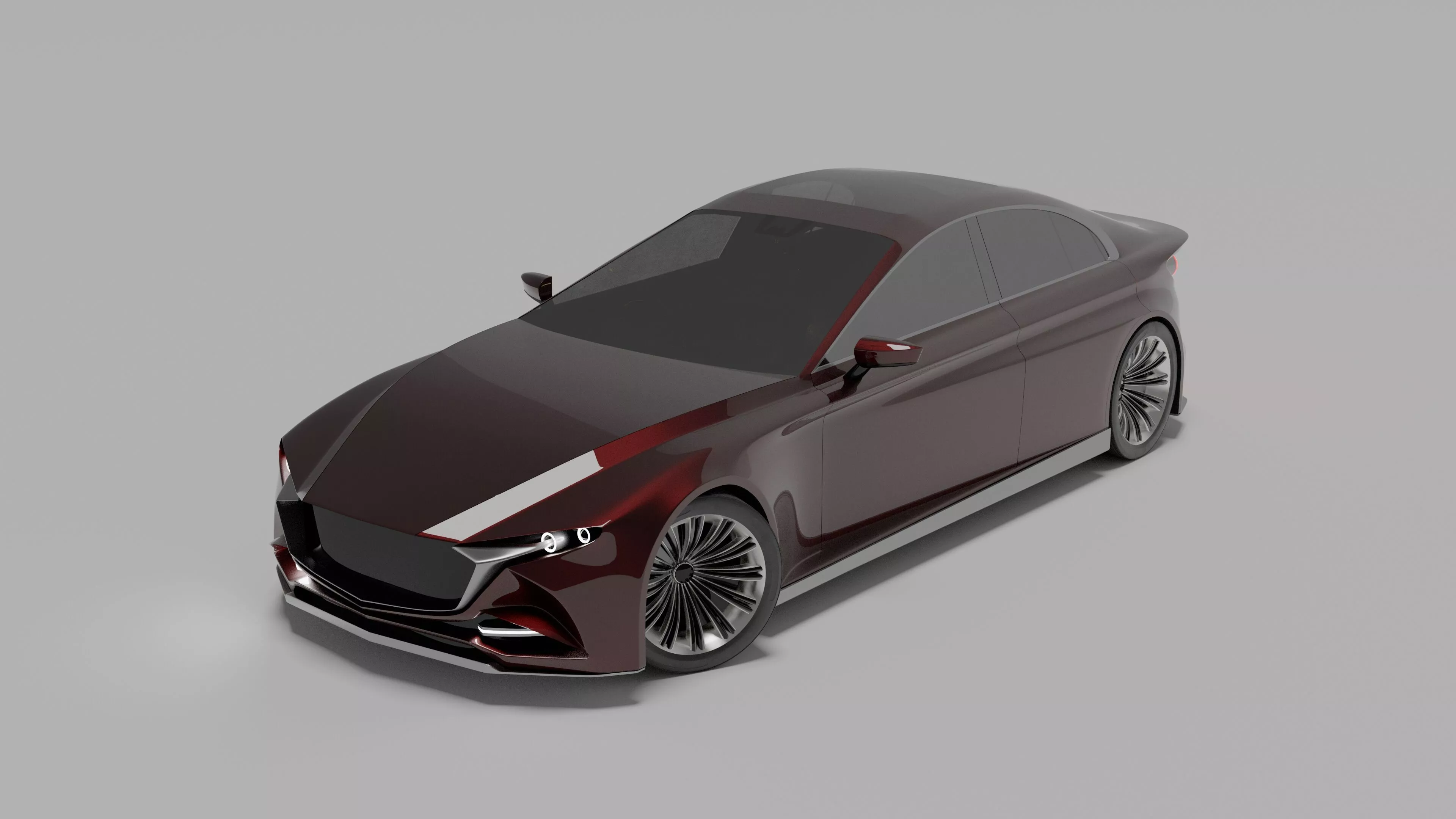 Mazda Redesigned Vision Coupe Sedan Concept 3D model