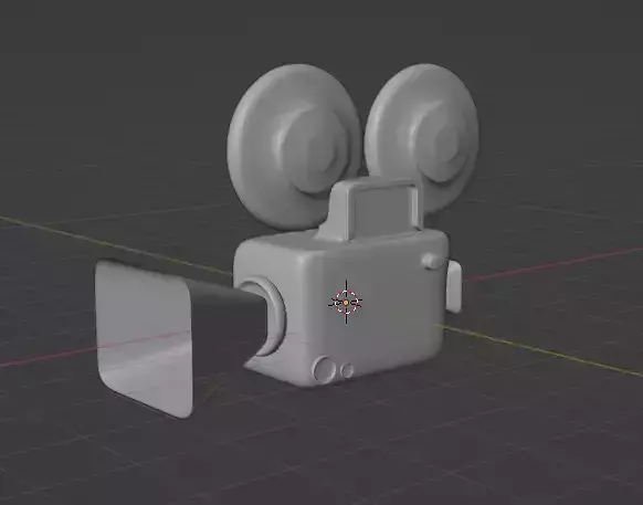 Low poly video camera