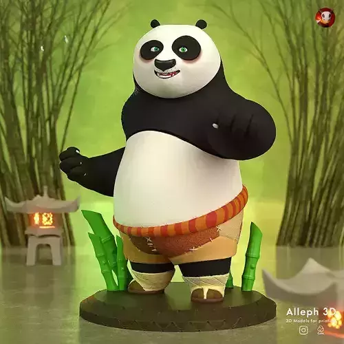kung fu panda po 3D print model