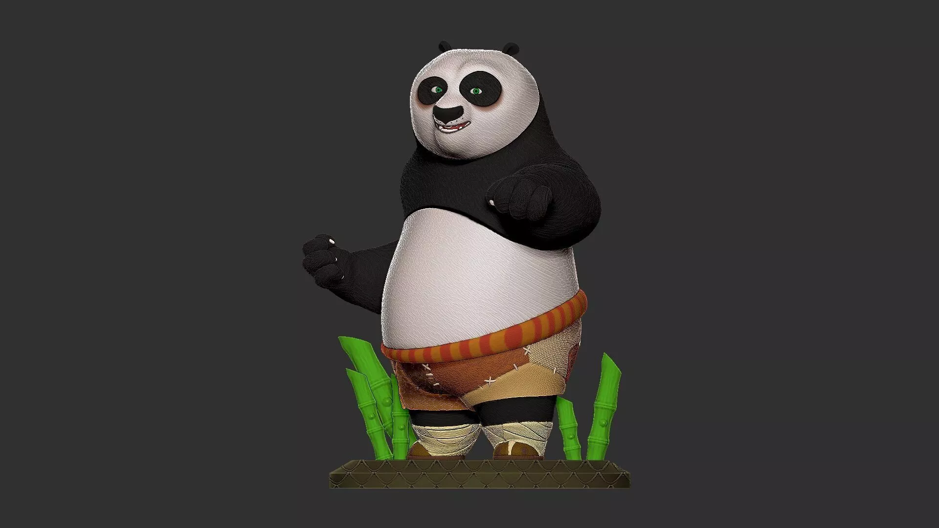 kung fu panda po 3D print model