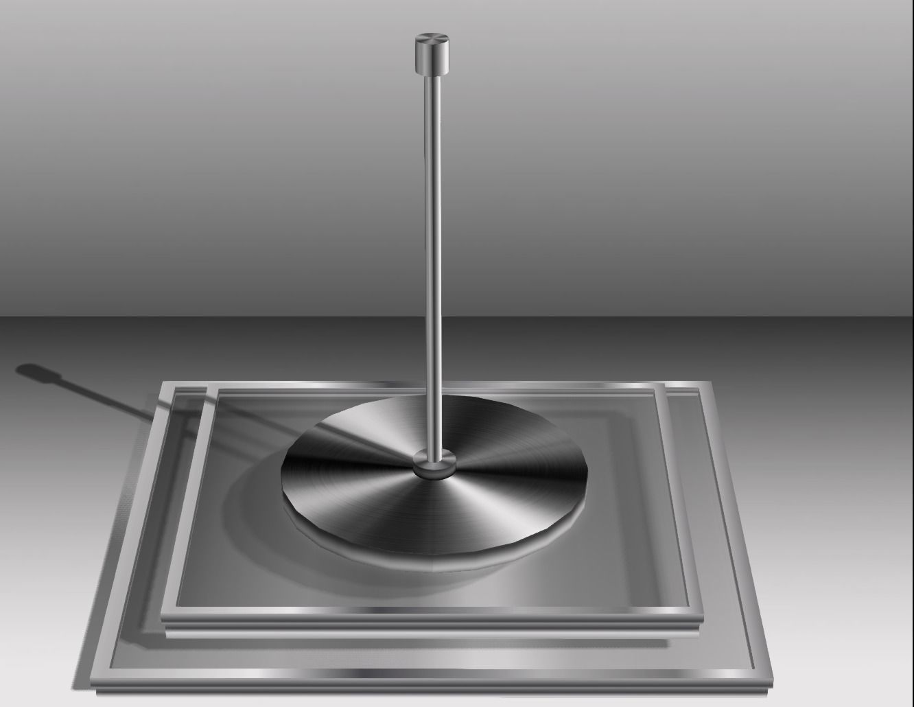 Dance pole 001 Low-poly 3D model_1