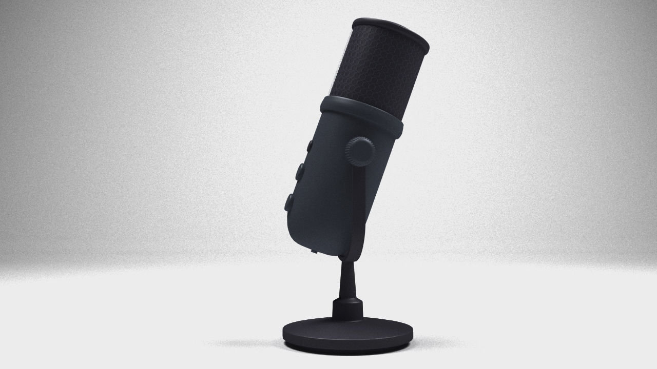 microphone  Low-poly 3D model_2