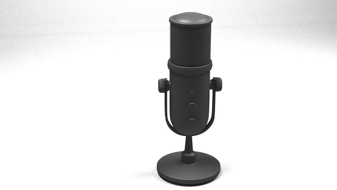 microphone  Low-poly 3D model_18