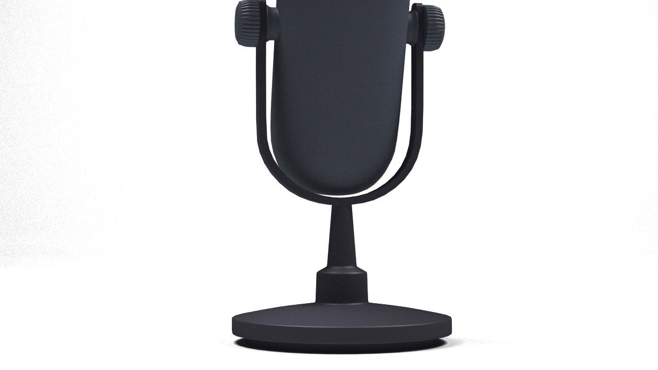microphone  Low-poly 3D model_5