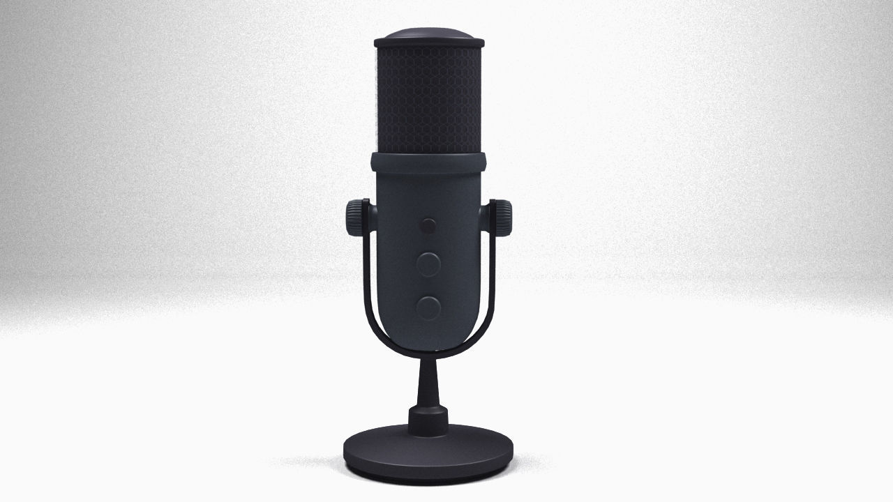 microphone  Low-poly 3D model_9