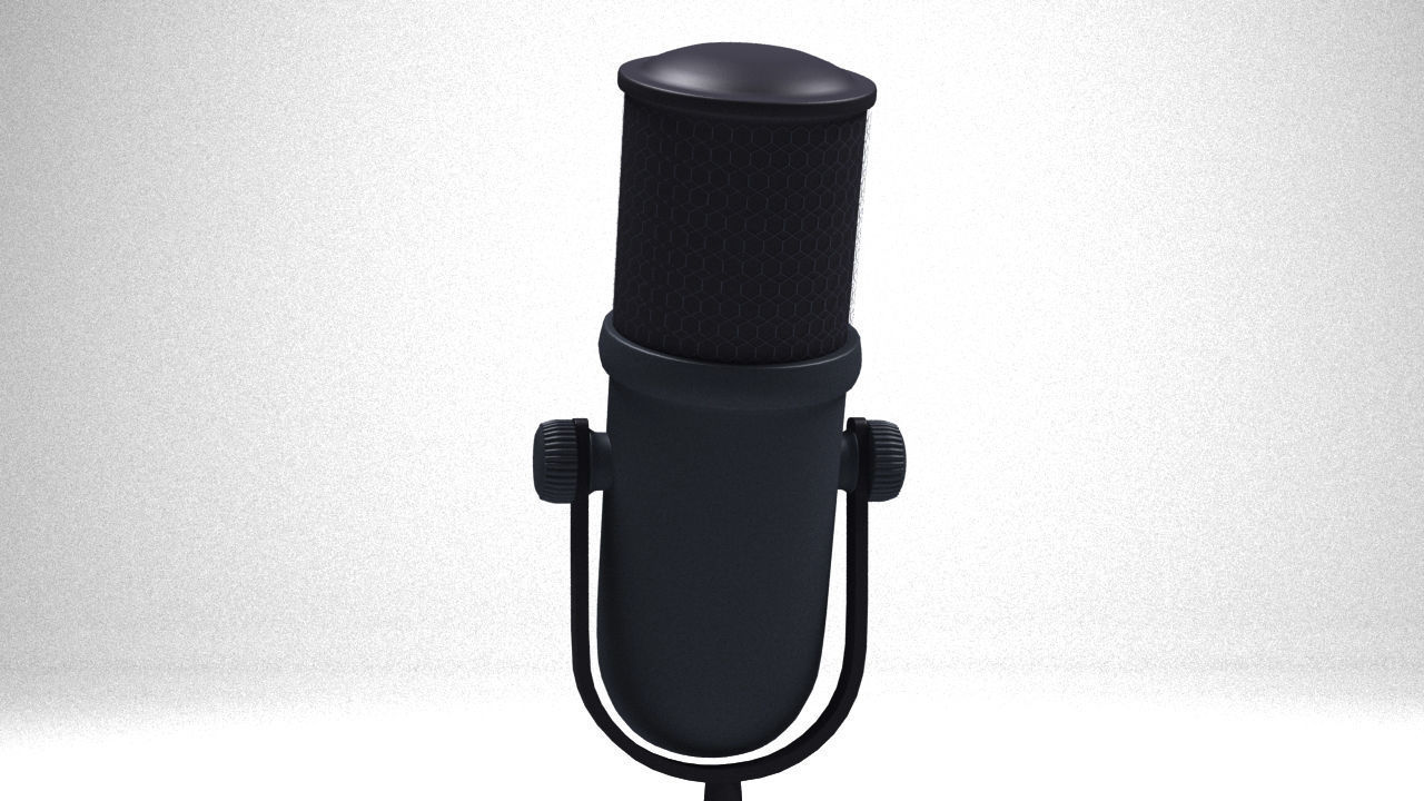 microphone  Low-poly 3D model_6