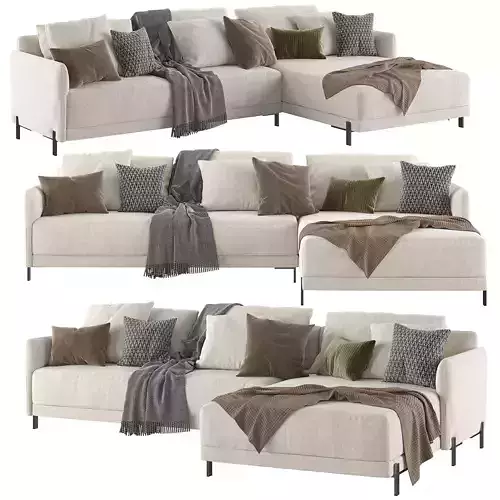 Sofa with chaise longue Matthew