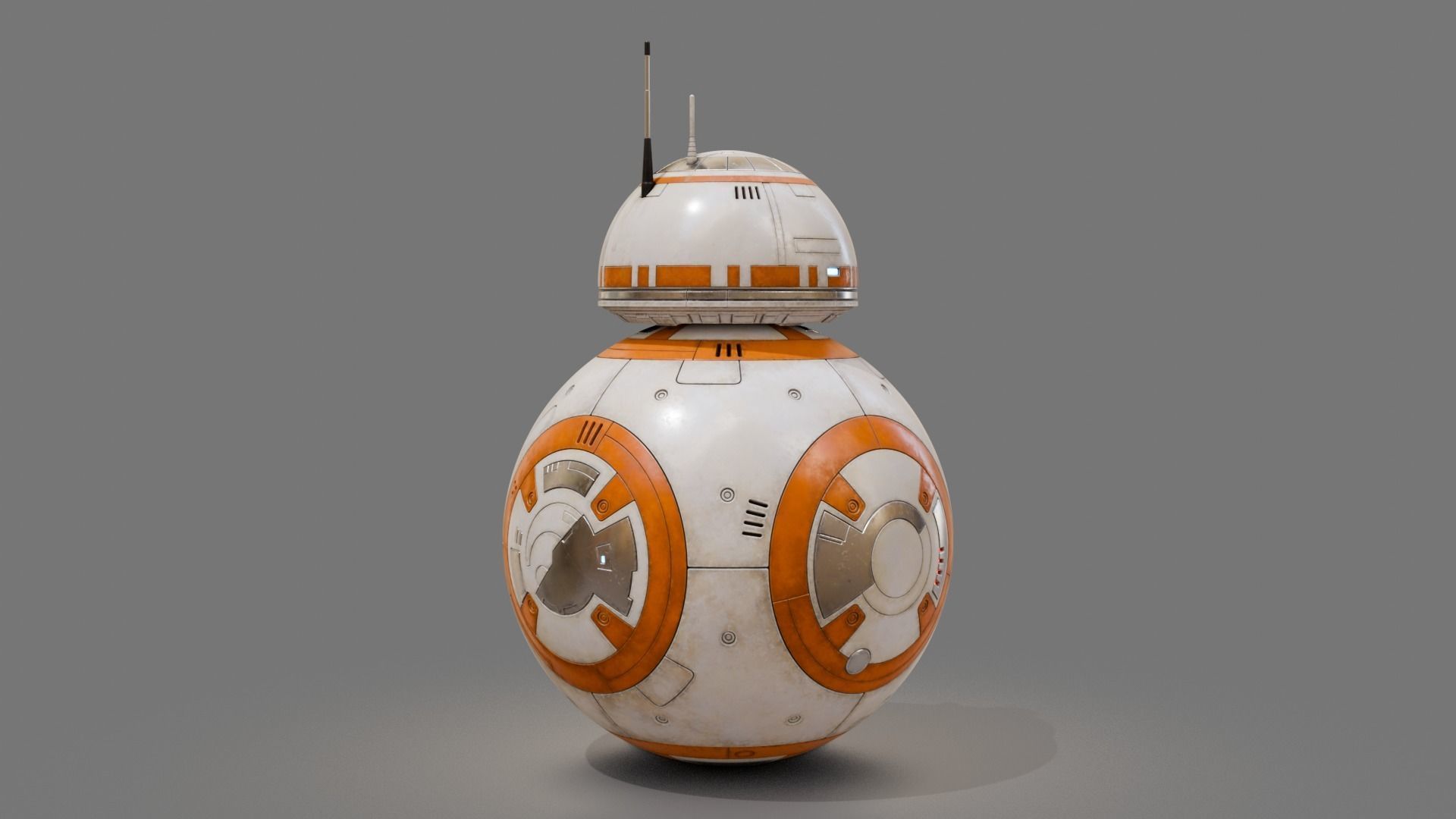 BB-8 robot Starwars PBR high model 3D model_6