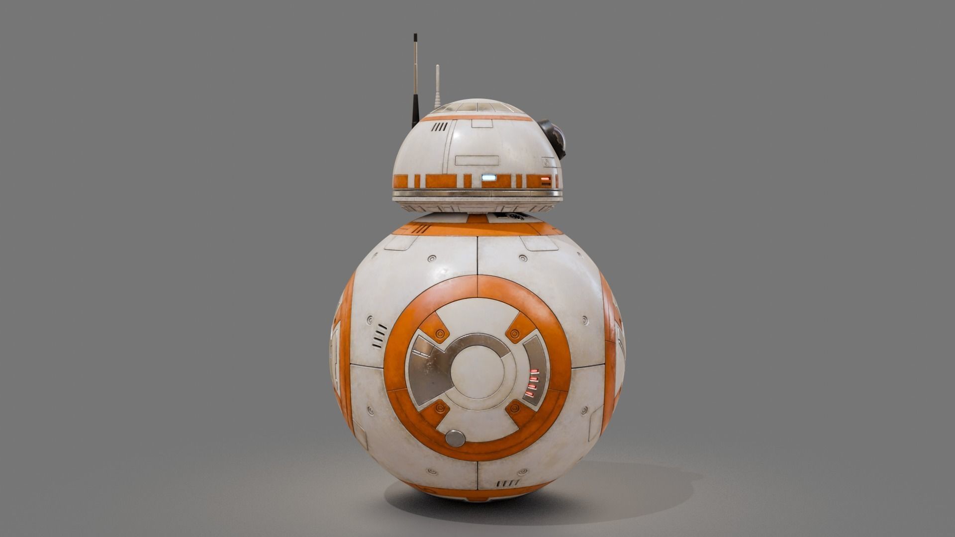 BB-8 robot Starwars PBR high model 3D model_5