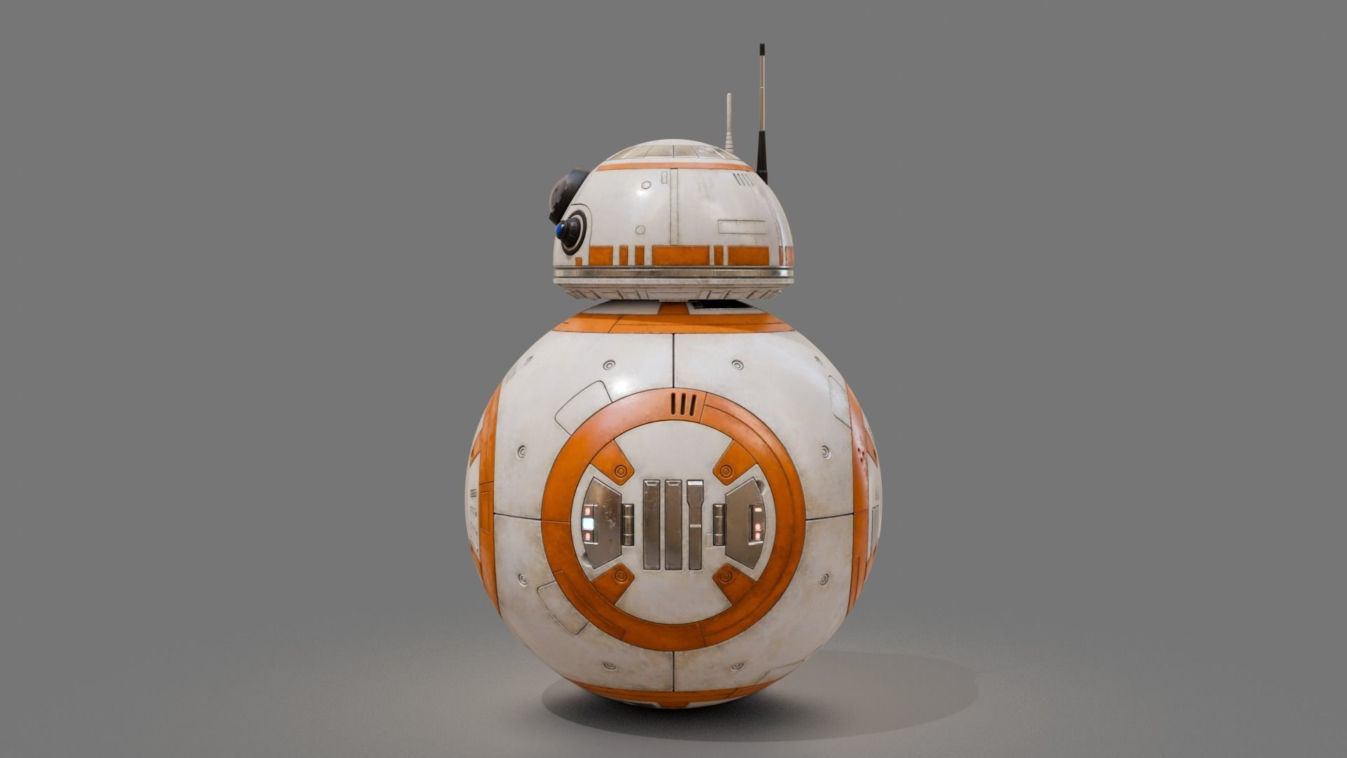 BB-8 robot Starwars PBR high model 3D model_9