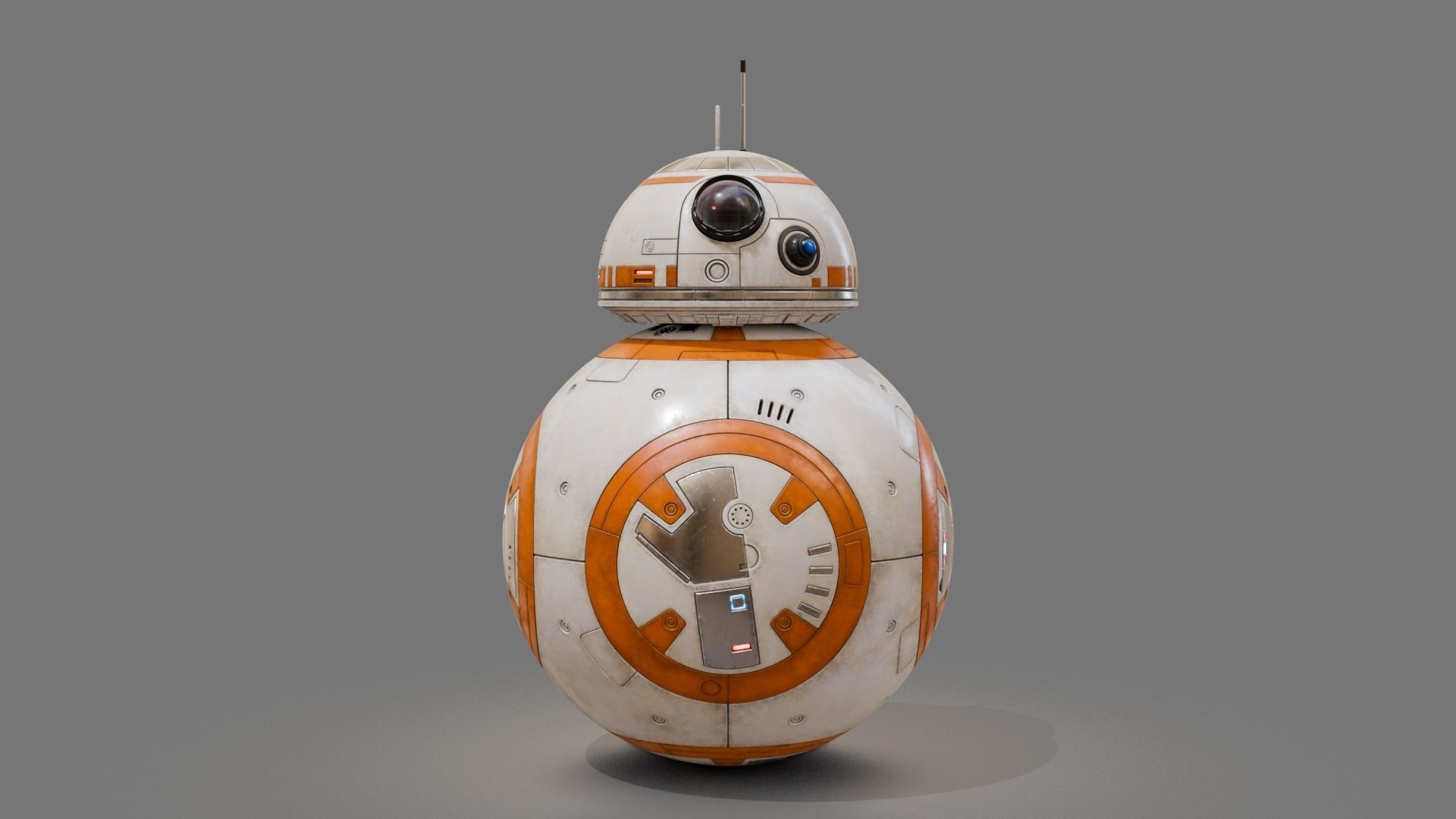 BB-8 robot Starwars PBR high model 3D model_3