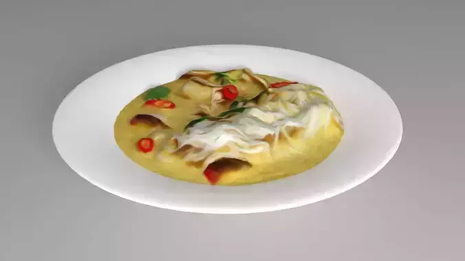 Green Curry Rice Noodles