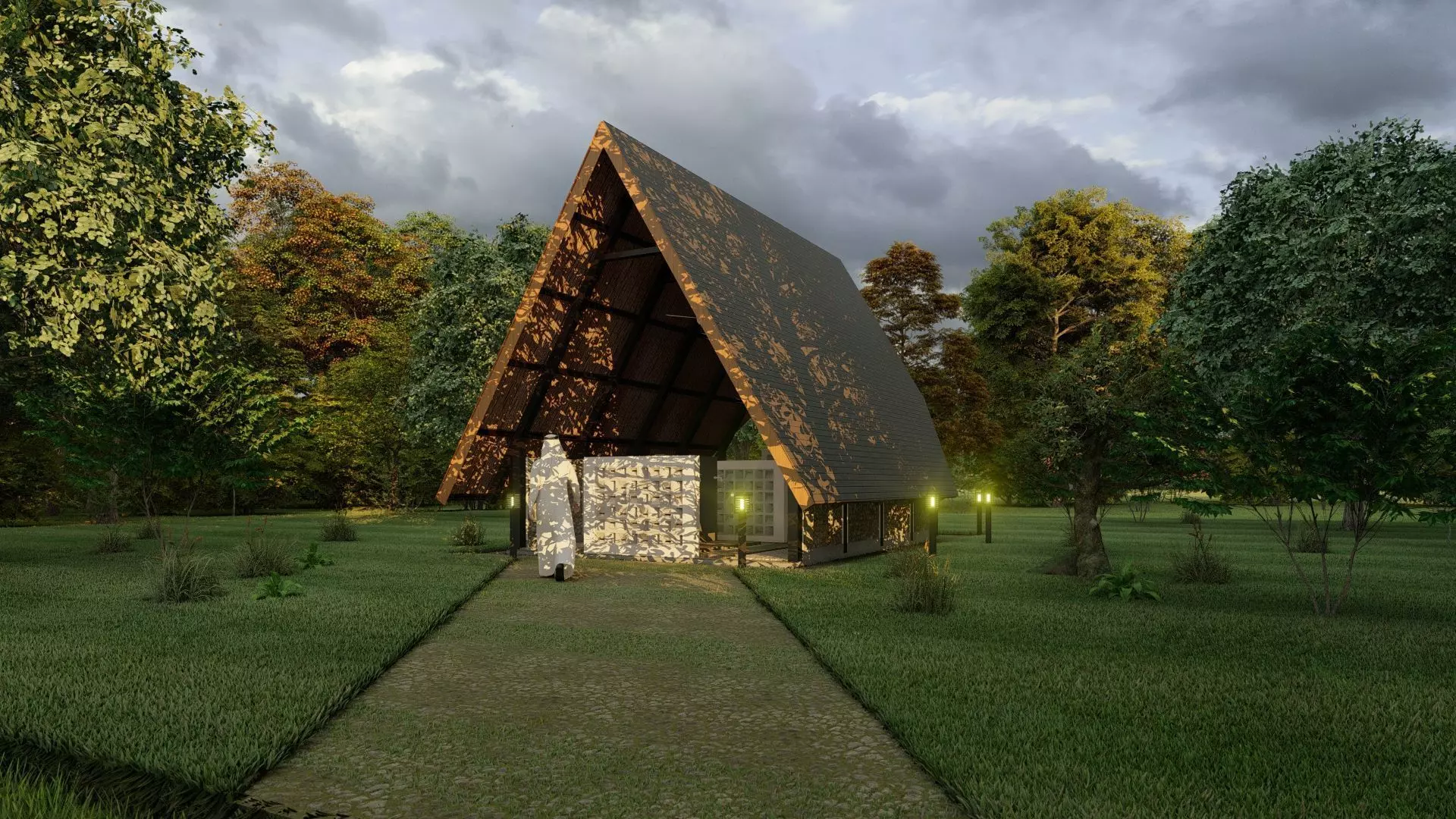 Musholla Modern Dufan 3D model