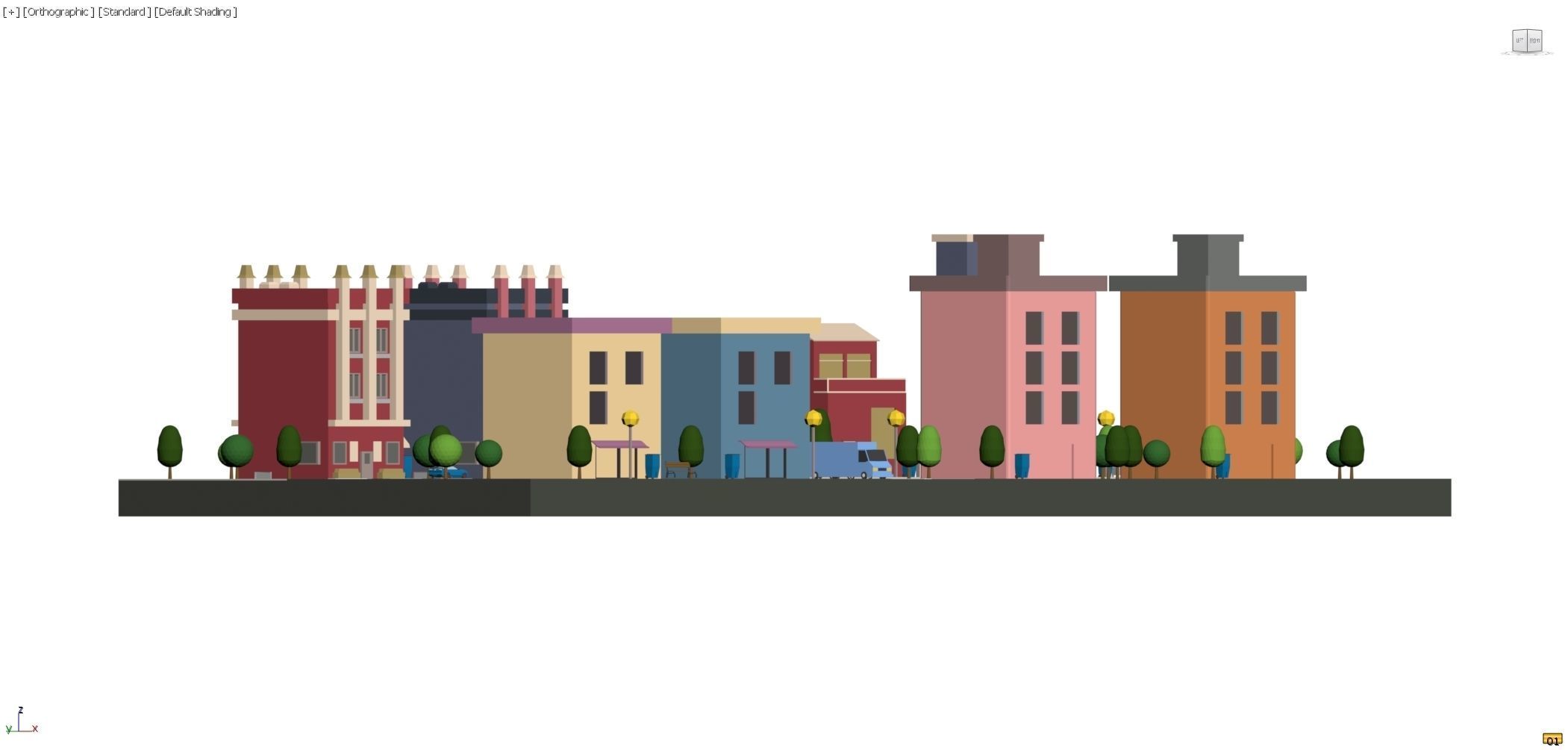Lowpoly  Cartoon City Pack 1 Low-poly 3D model_5