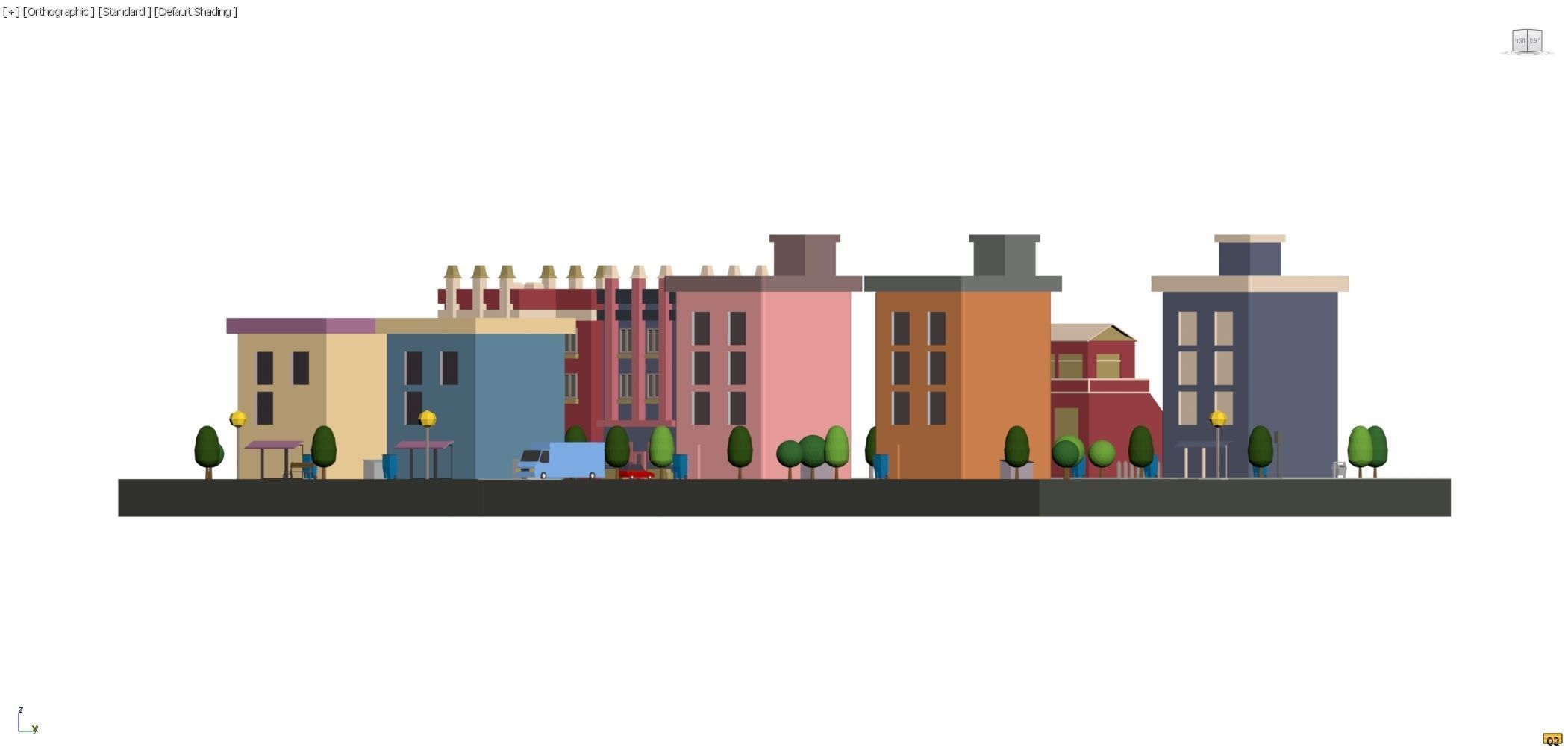Lowpoly  Cartoon City Pack 1 Low-poly 3D model_6