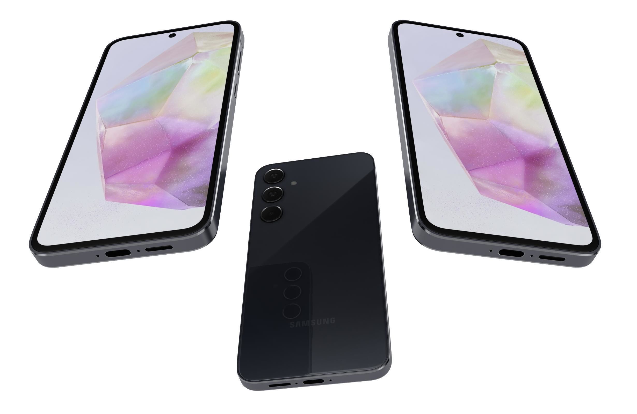 Samsung Galaxy A35 5G Black 3D model_2