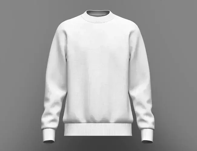 Mens Sweatshirt 3d Model