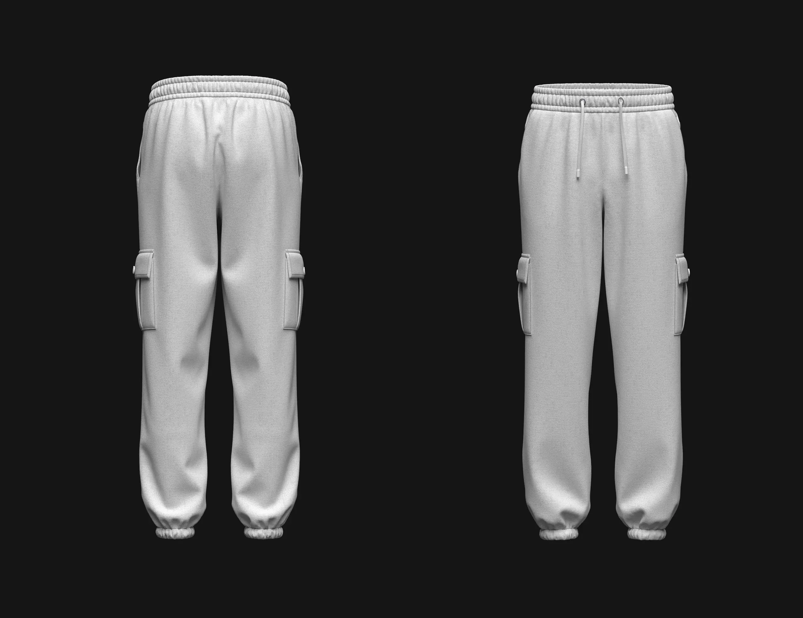 Men Cargo Pant 3d Model 3D model_0