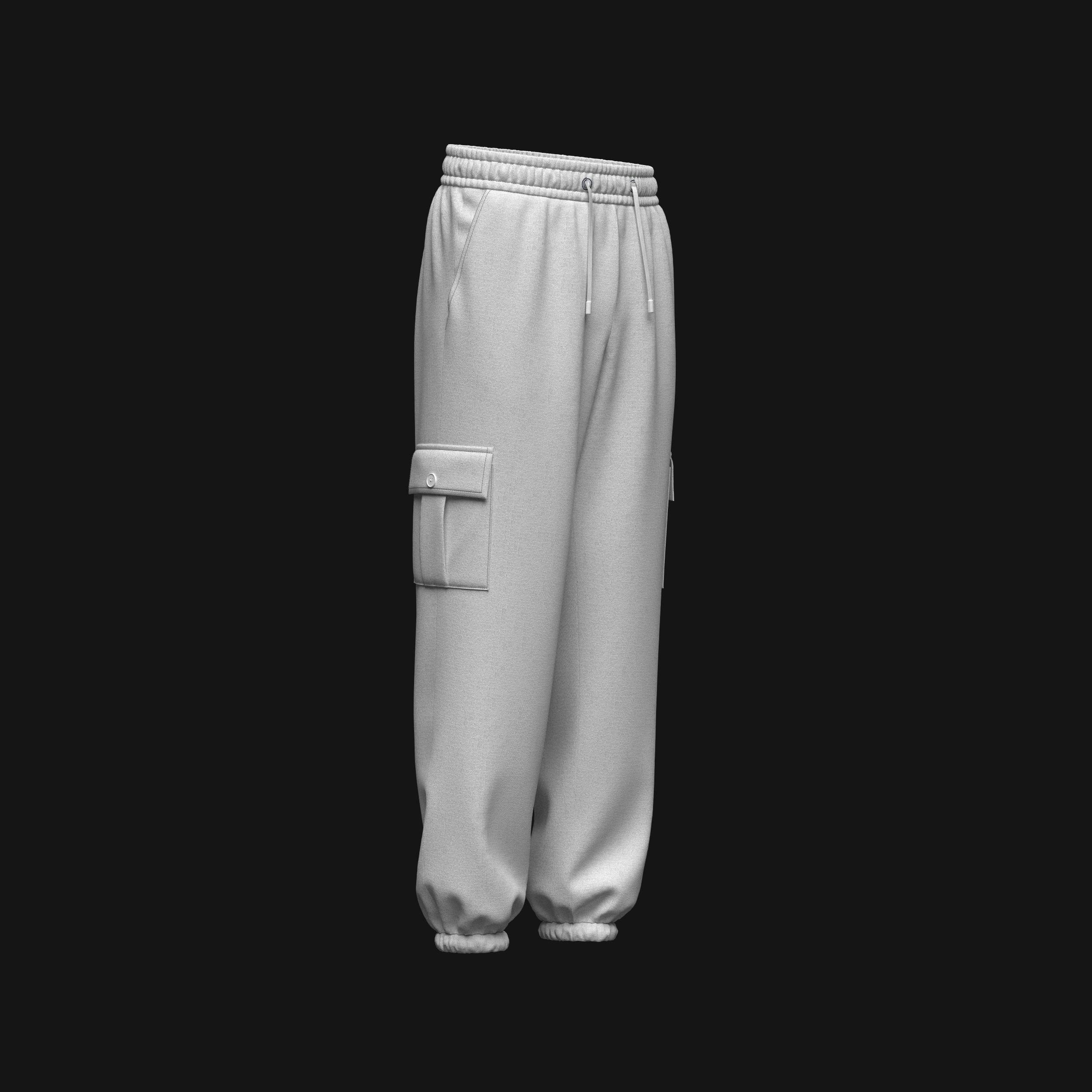 Men Cargo Pant 3d Model 3D model_6