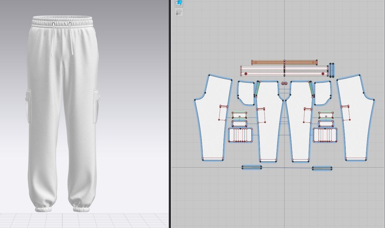 Men Cargo Pant 3d Model 3D model_2