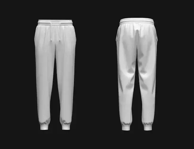 Men Ribbed Jogger 3d Model