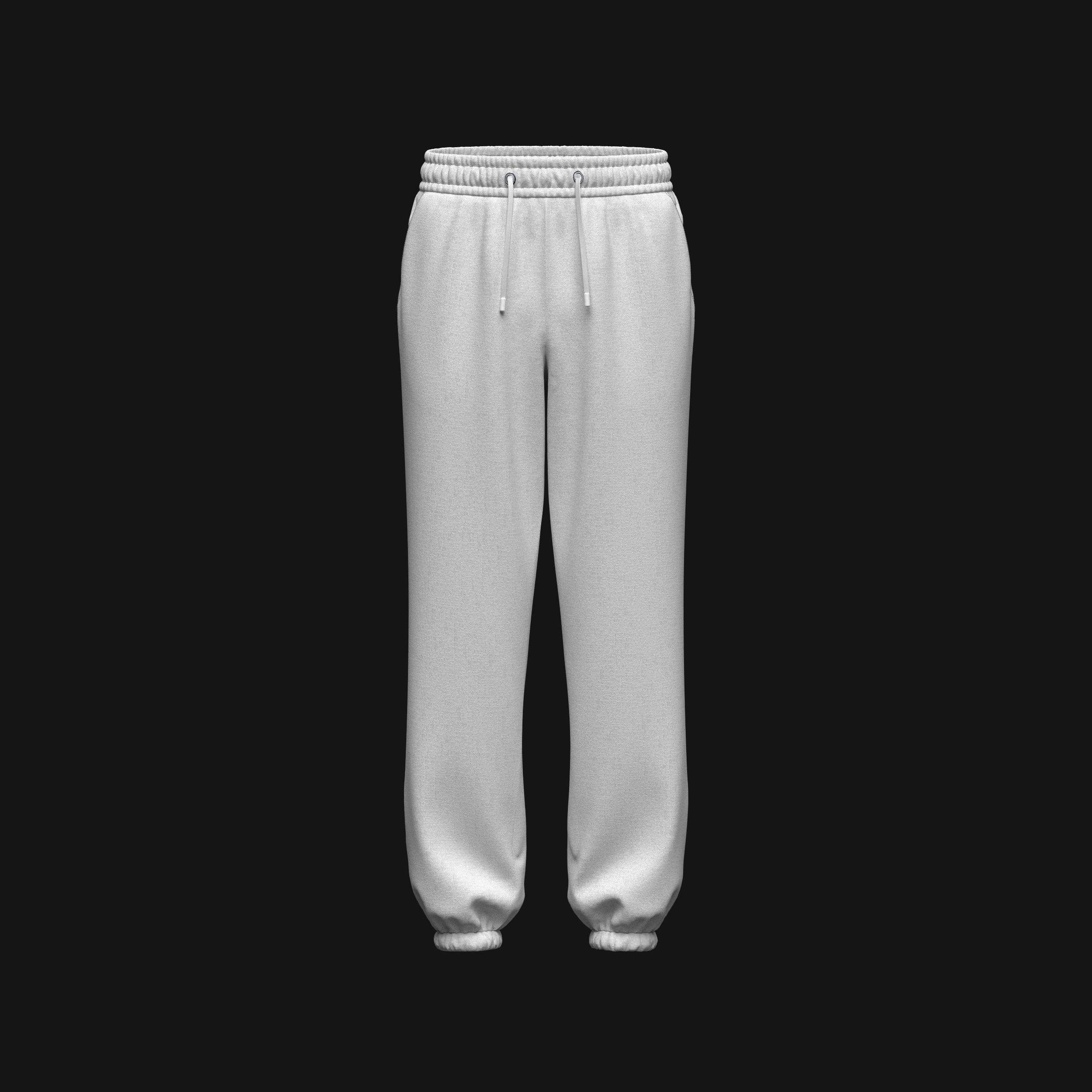 Mens Oversized Jogger 3d Model 3D model_4