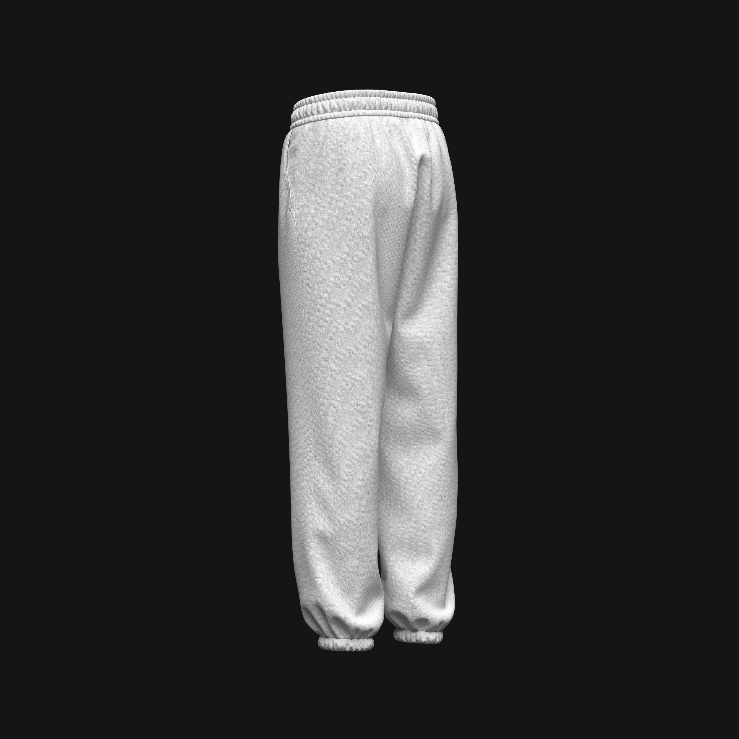 Mens Oversized Jogger 3d Model 3D model_9