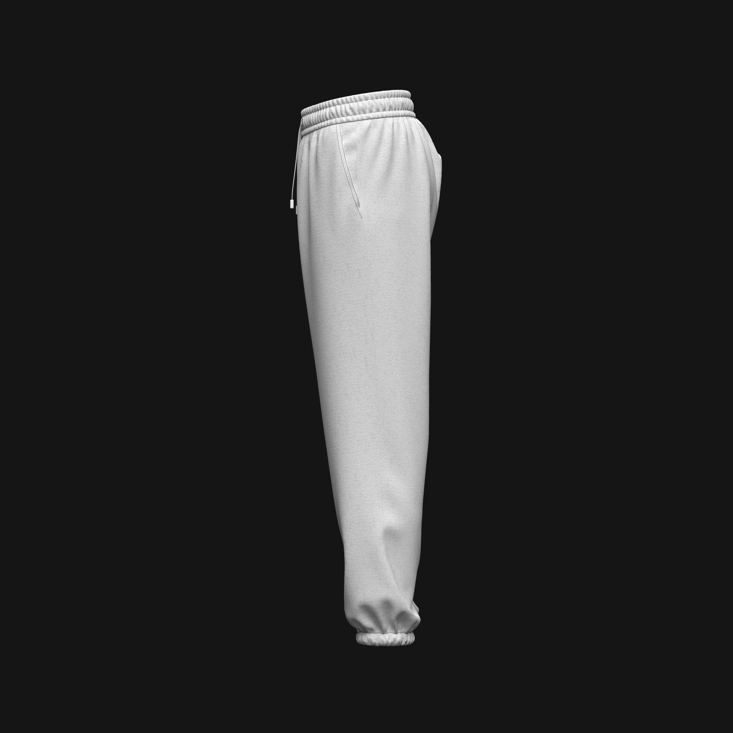 Mens Oversized Jogger 3d Model 3D model_10