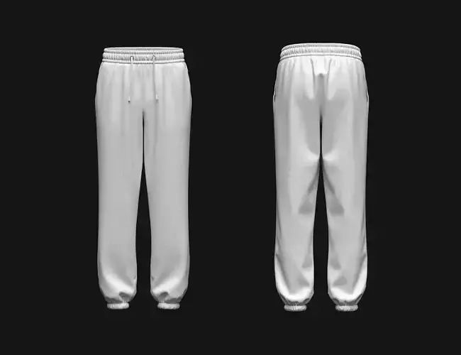 Mens Oversized Jogger 3d Model
