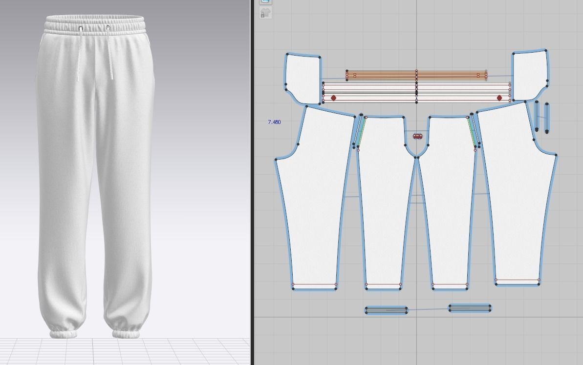 Mens Oversized Jogger 3d Model 3D model_2