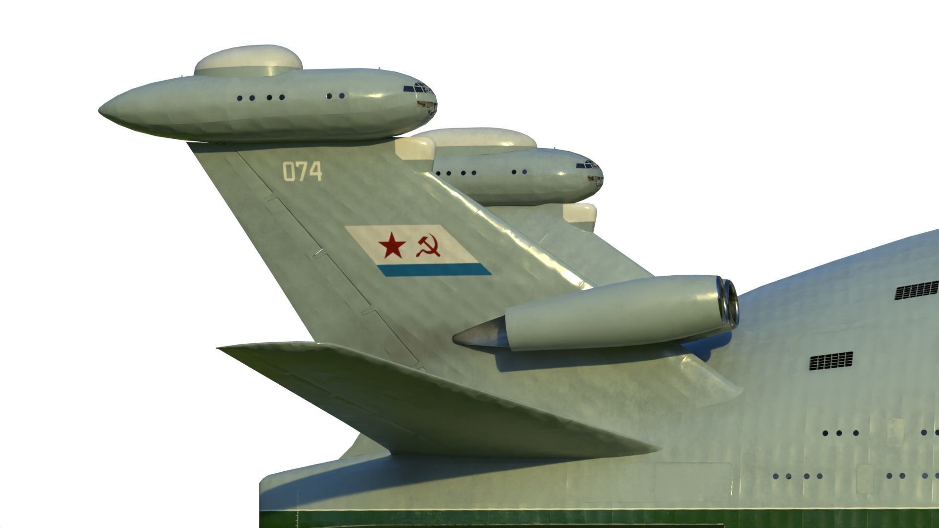 Bartini A-2500 WIG aircraft carrier 3D model_5