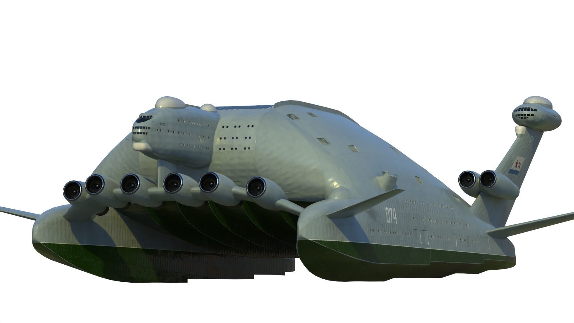 Bartini A-2500 WIG aircraft carrier 3D model_13