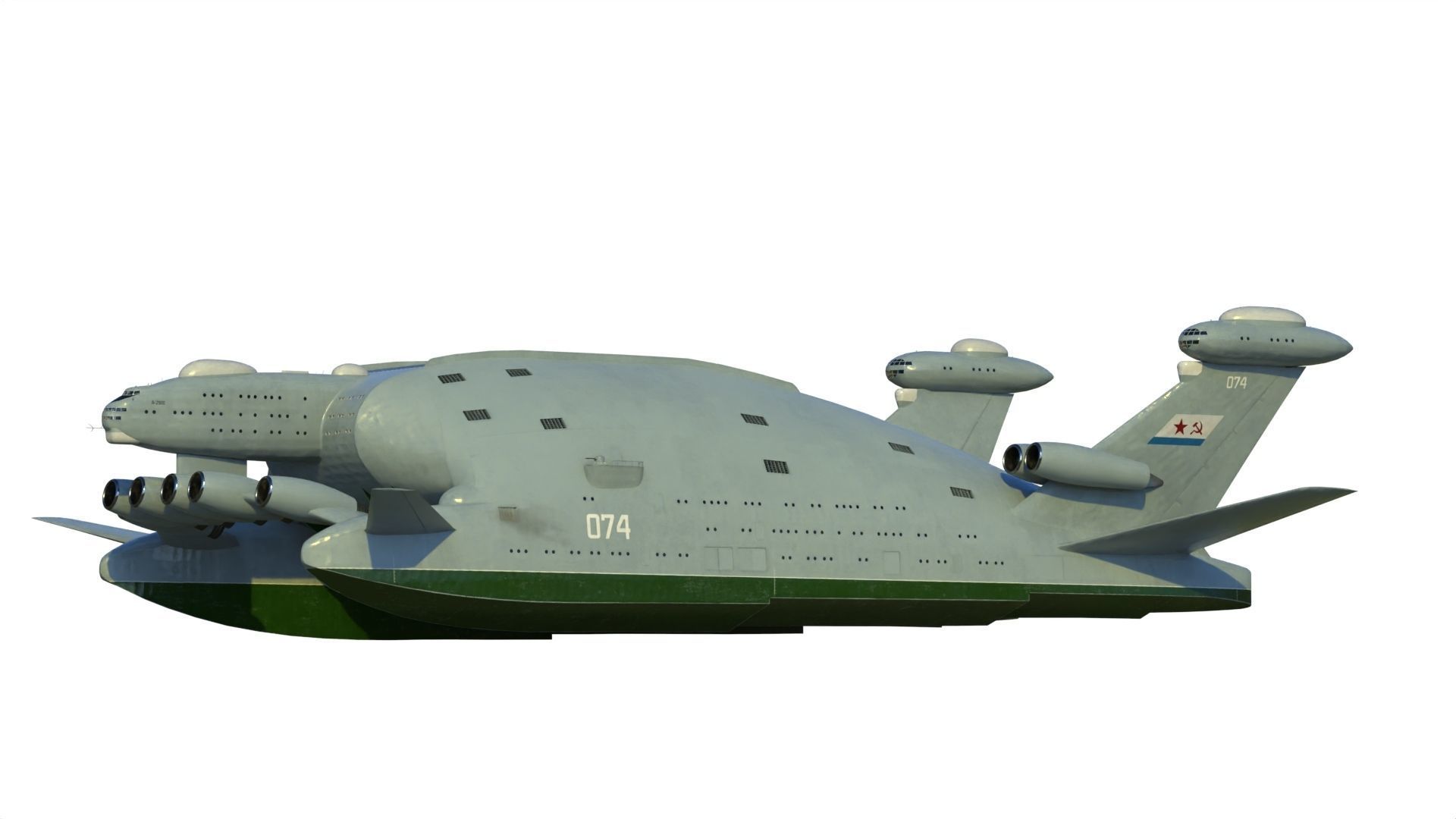 Bartini A-2500 WIG aircraft carrier 3D model_12