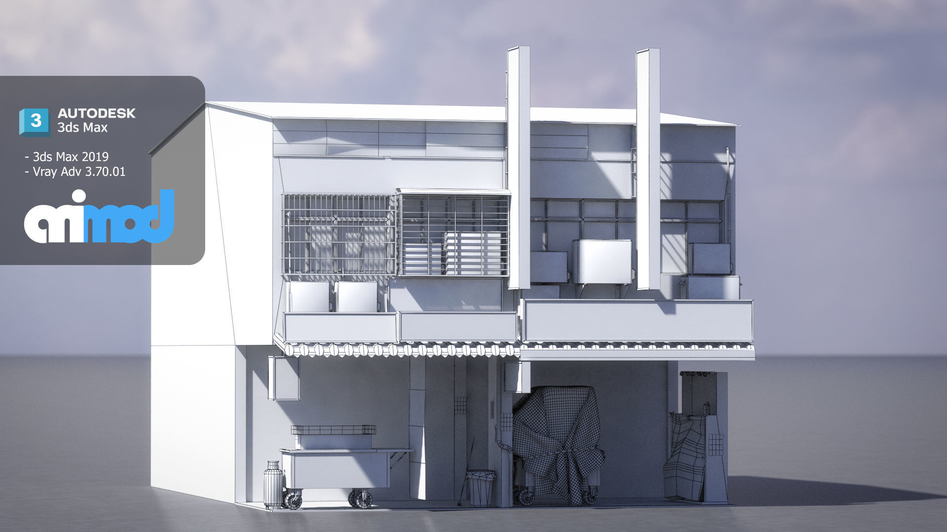 Raohe Building 01 3D model_6
