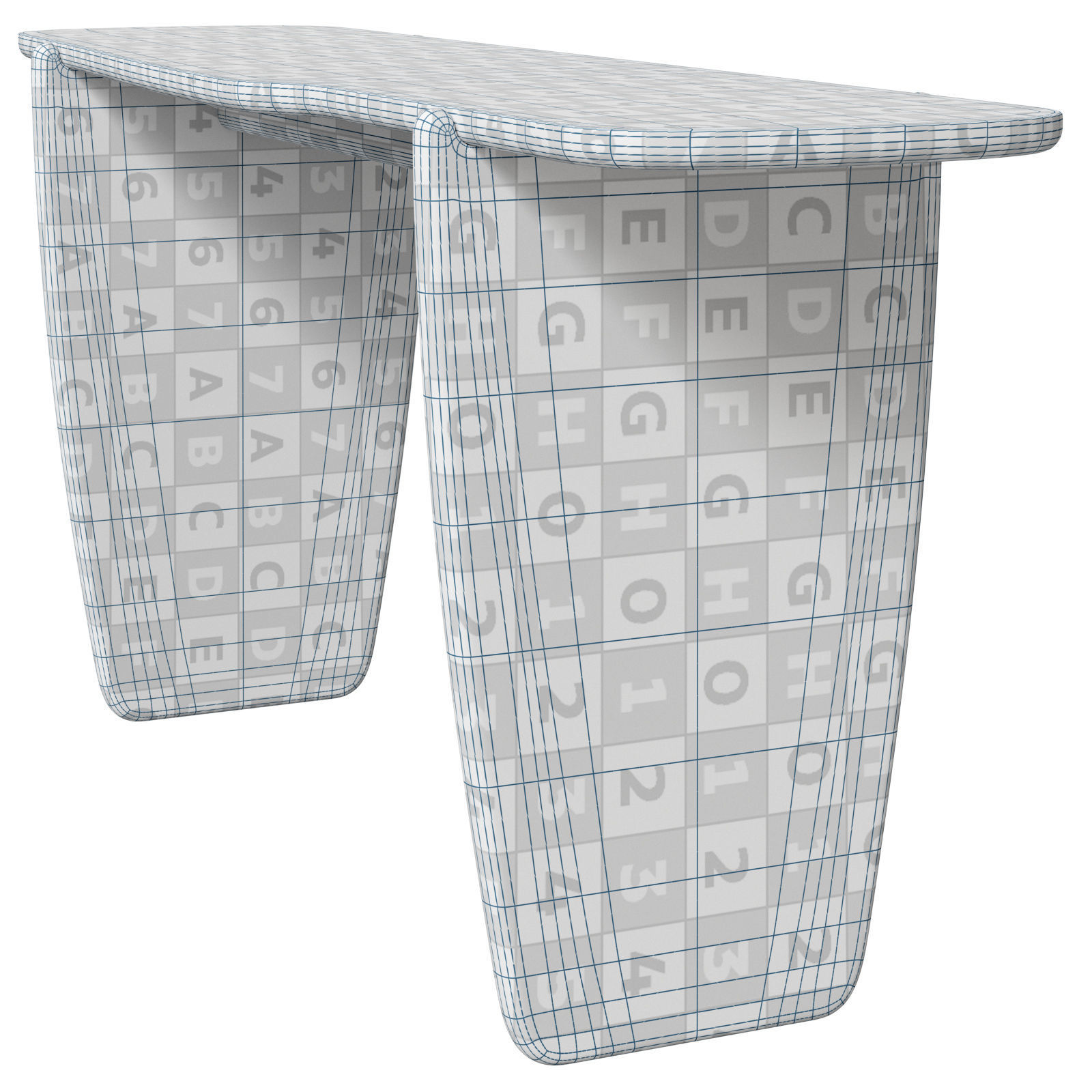 David Shaw wooden Finch console 3D model_8