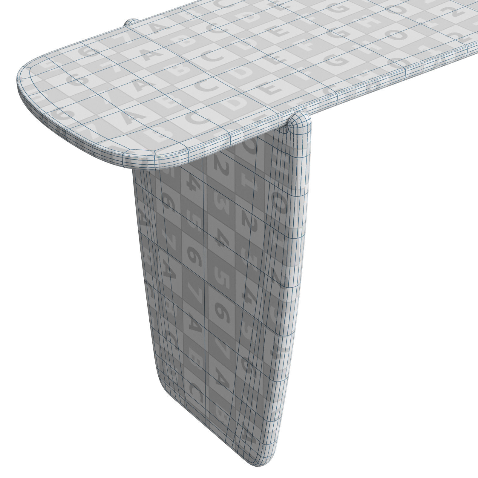 David Shaw wooden Finch console 3D model_7