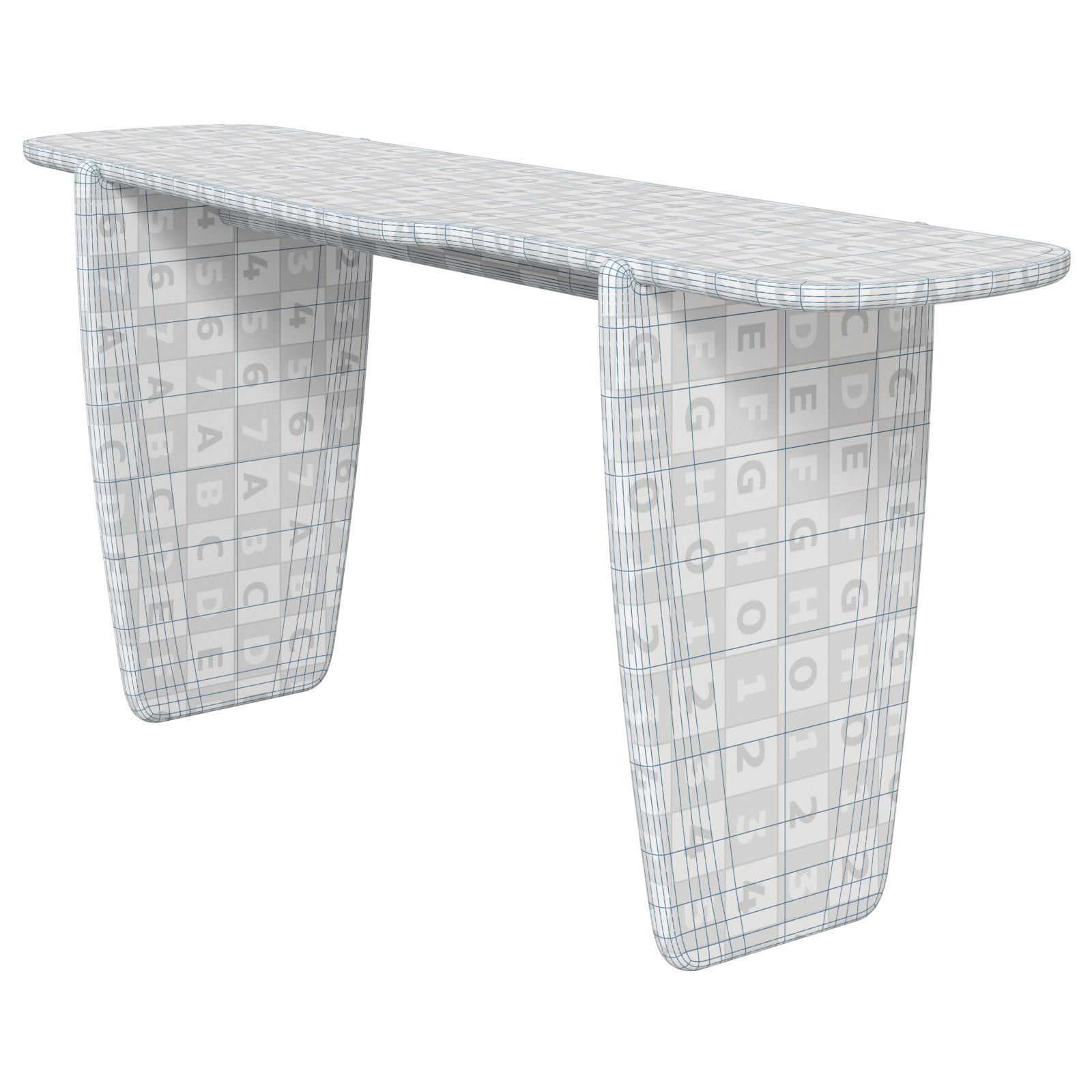 David Shaw wooden Finch console 3D model_6