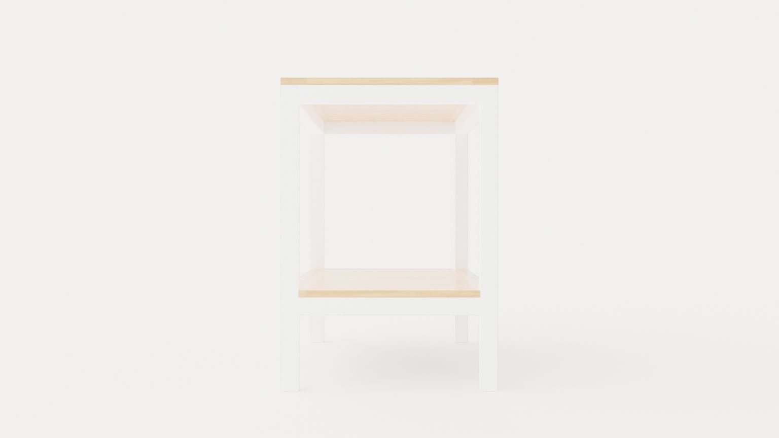 Twin workbench Low-poly 3D model_4