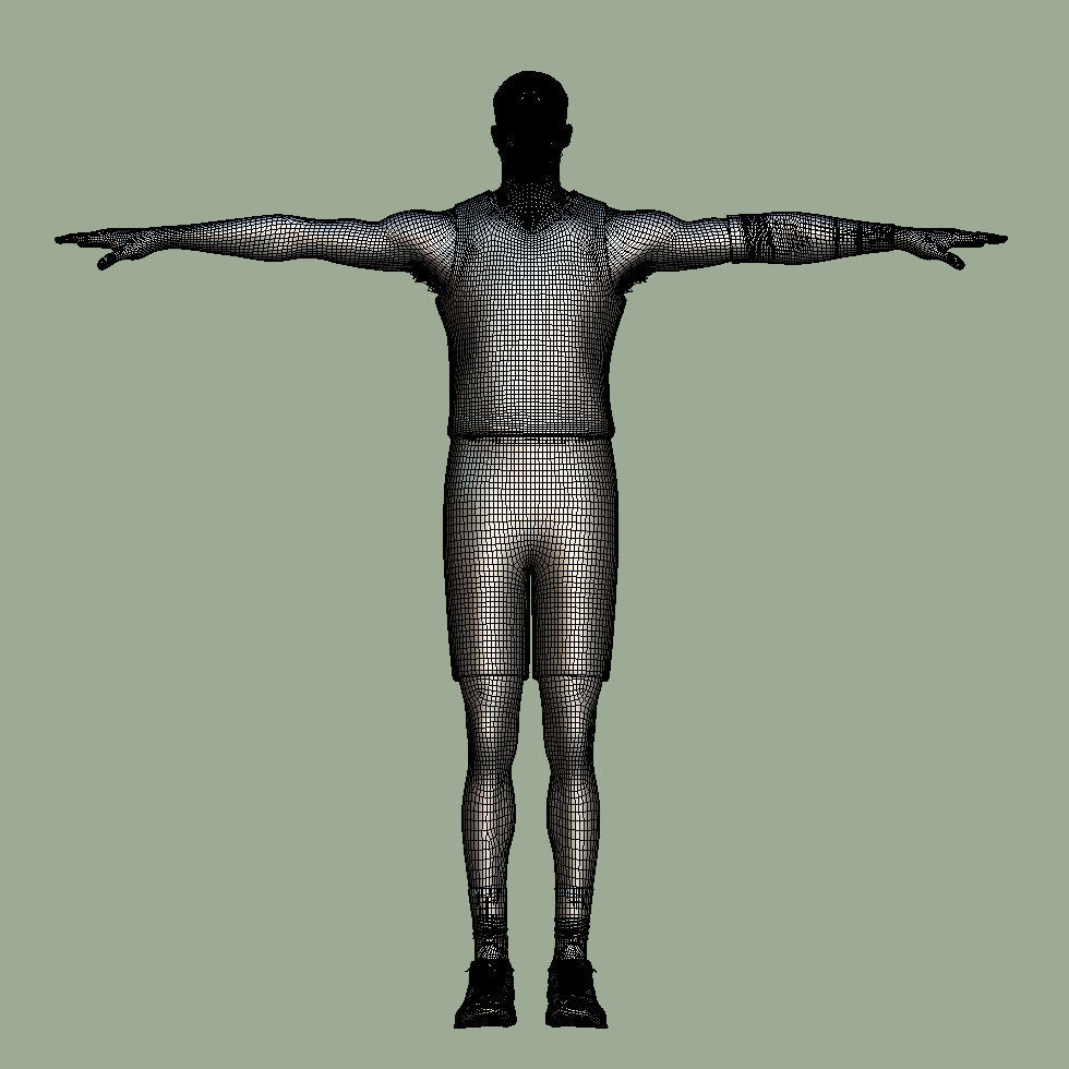 T-Pose rigged Tyrese Haliburton Indiana Pacers  3D model_6
