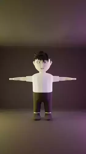 Solo Leveling Anime Chibi Character  Sun Jin Woo T-Pose