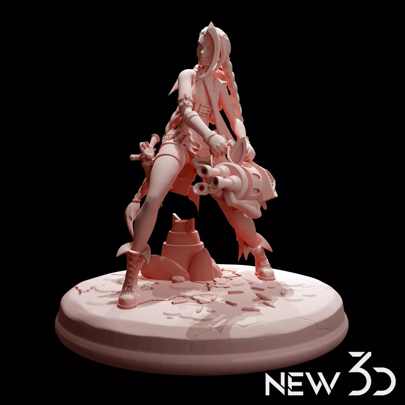 Jinx league of legends 3D print model_0