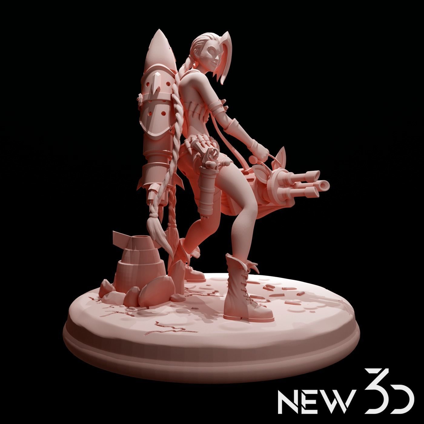 Jinx league of legends 3D print model_1