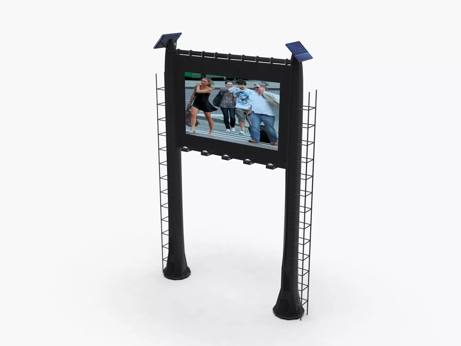 Billboard Low-poly 3D model_0