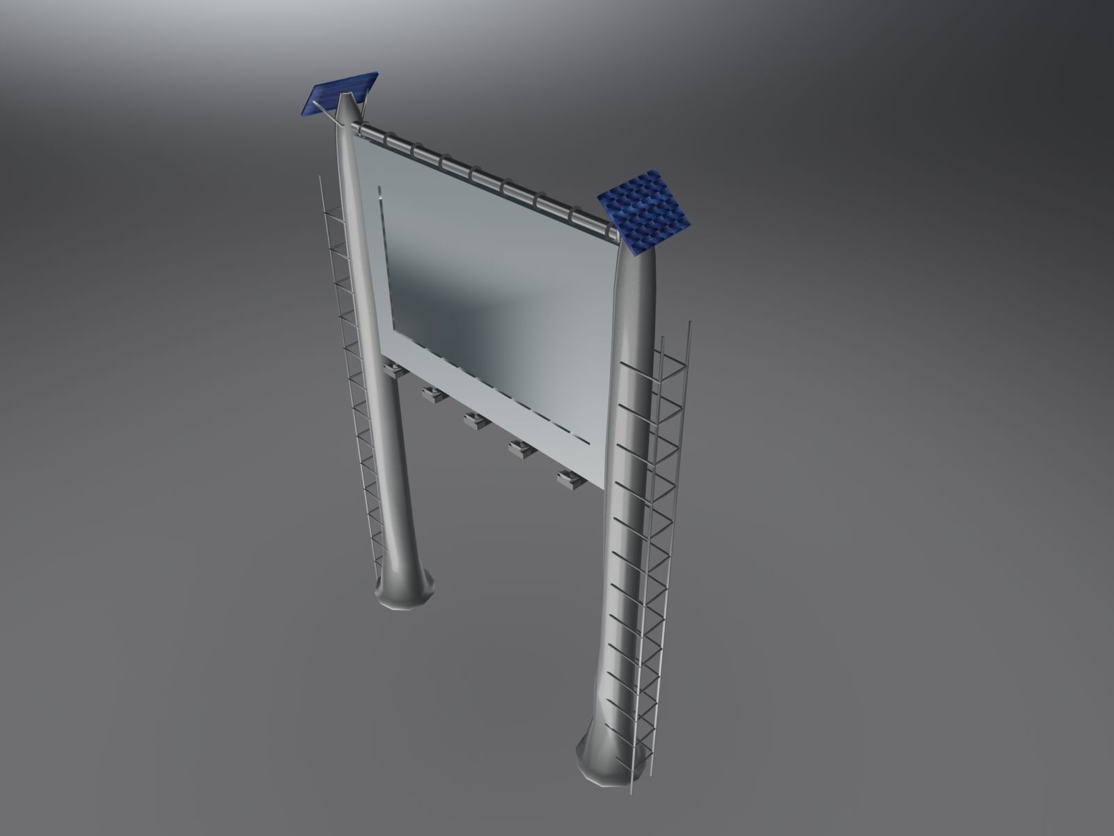 Billboard Low-poly 3D model_8