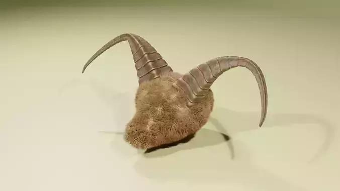 Display Horns Statue 3D model